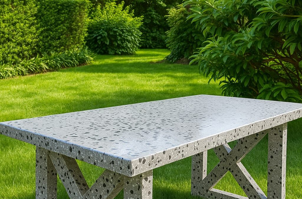 Salon de jardin en pierre artificielle : le choix durable, design et élégant en Suisse